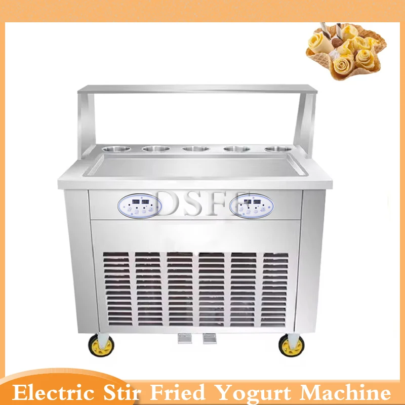 The 2024 Deep Fried Ice Cream Roll Machine Is Suitable For Stir Frying Ice Cream Machines In Cold Drink Shops