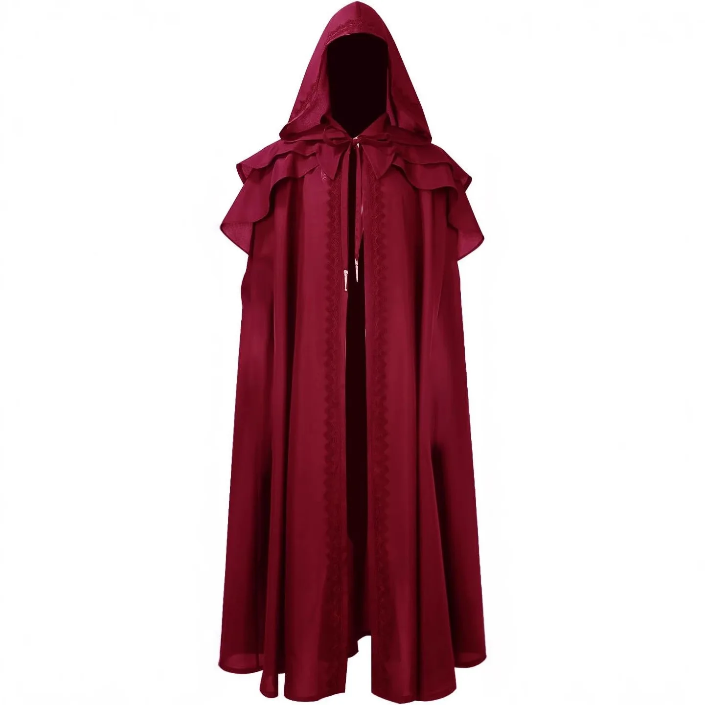

Gothic Medieval Cape Hooded Renaissance Warrior Cape Men Adult Halloween Cosplay Costume