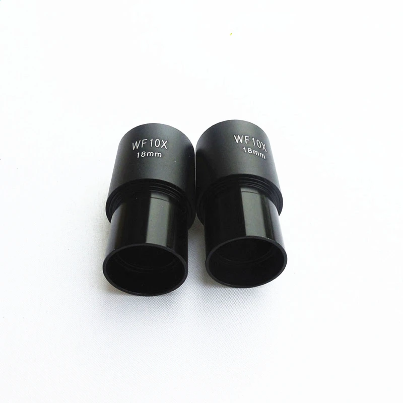 2 PCS WF10X Widefield Eyepiece Biological Microscope Optical Lens Eyepiece Wide Angle 23.2mm Mounting Size