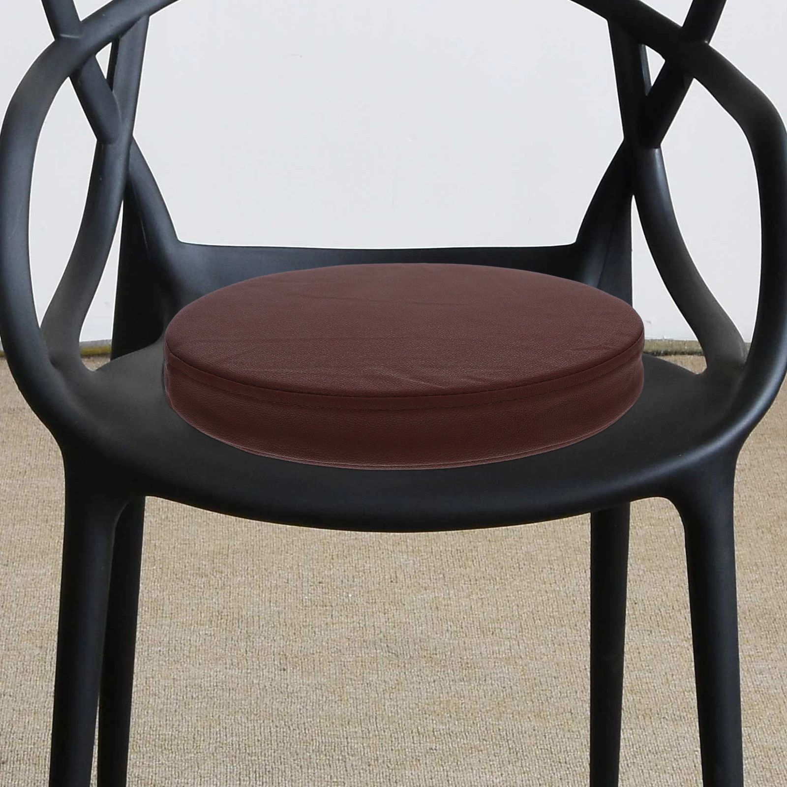 

Round Seat Cushion 18 Inch Thick Pu Chair Pad For Living Room Gaming Desk Outdoor Garden Stool Floor Sitting Mat