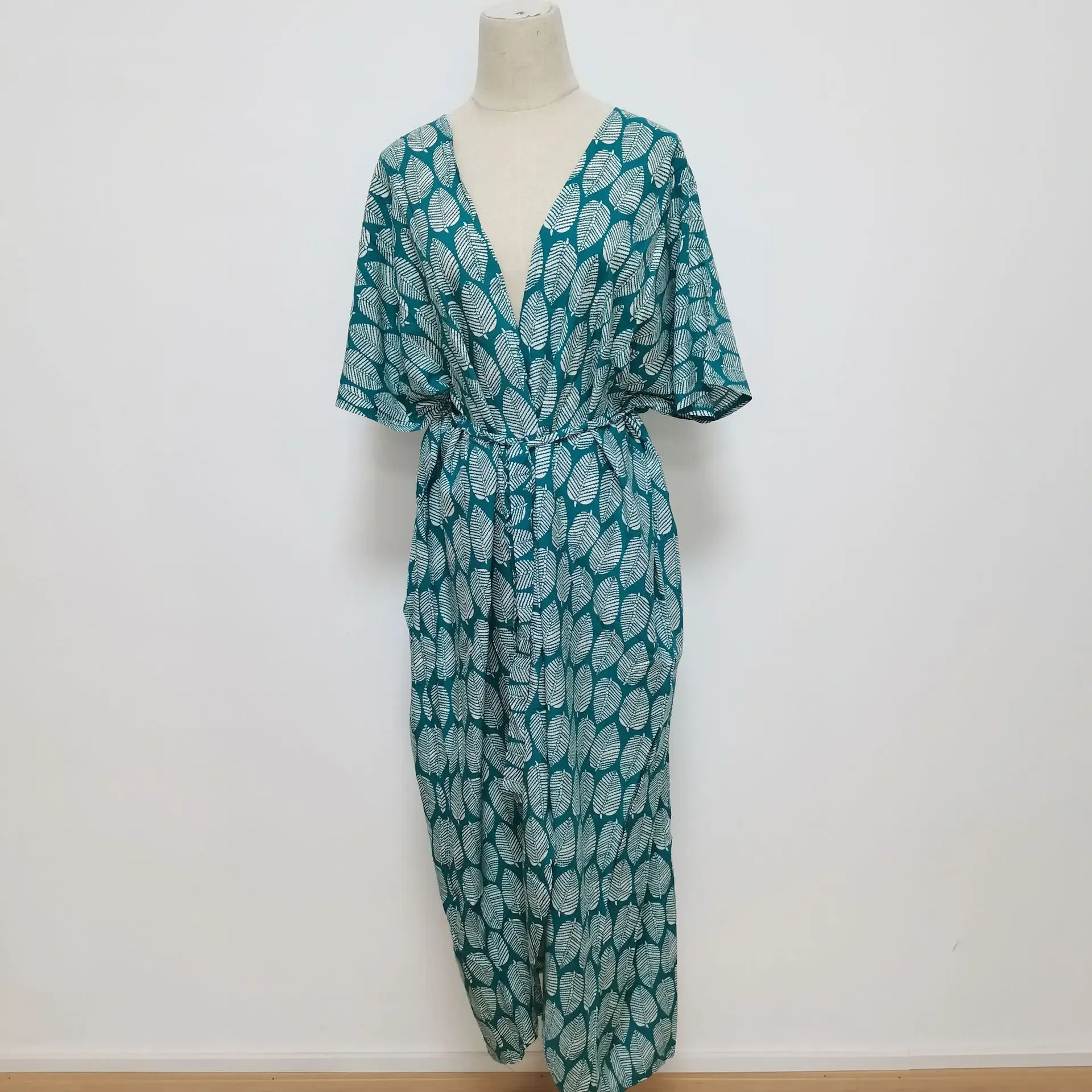 Robe de plage longue imprimée pour femmes, tenues de plage d'été, couvertures de bikini, cardigan, vêtements de plage, maillots de bain, robe de maillot de bain femme, vêtements, 2023