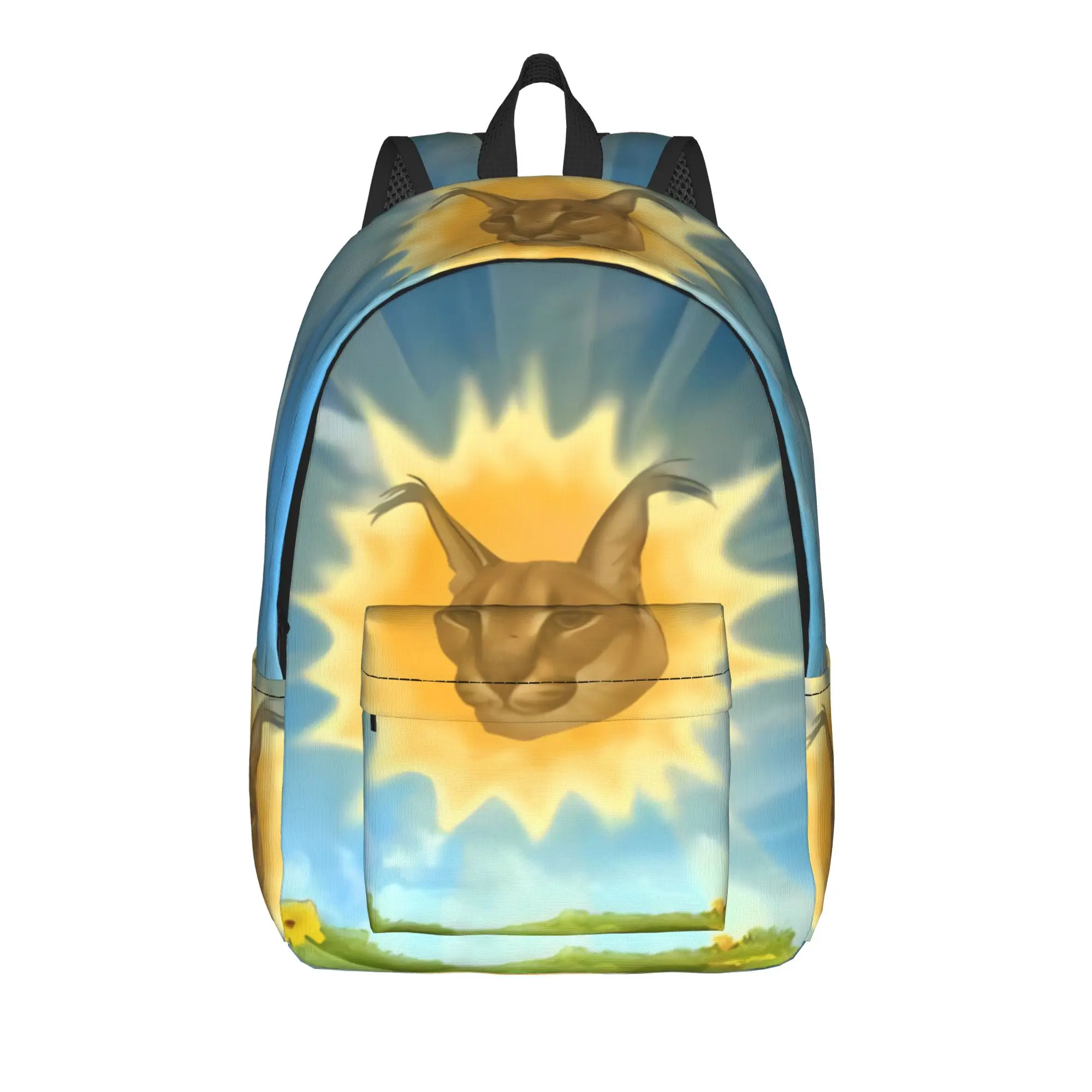 Big Floppa Backpack Student Unisex  Big Backpacks Polyester Stylish High School Bags University Designer Rucksack