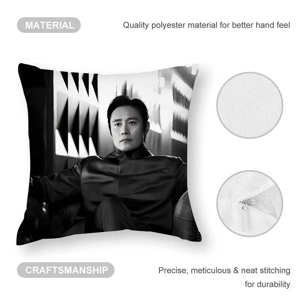L-Lee Byung Hun 枕ケース 3D プリントポリエステル繊維 40*40 センチメートルホームソファスロー装飾フェスティバルギフト
