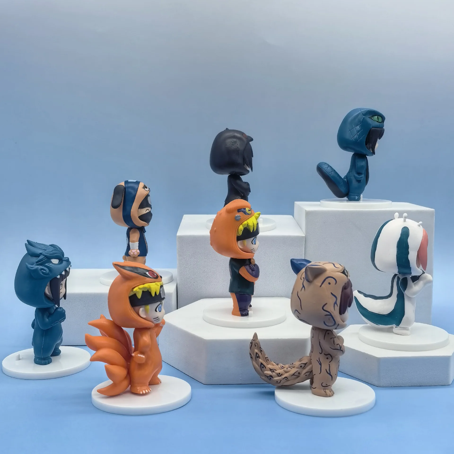 اليابانية أنيمي ناروتو Jifeng سلسلة نموذج لجسم Q نسخة PVC أنيمي سطح المكتب الحلي هدية عيد ميلاد جمع نموذج اللعب