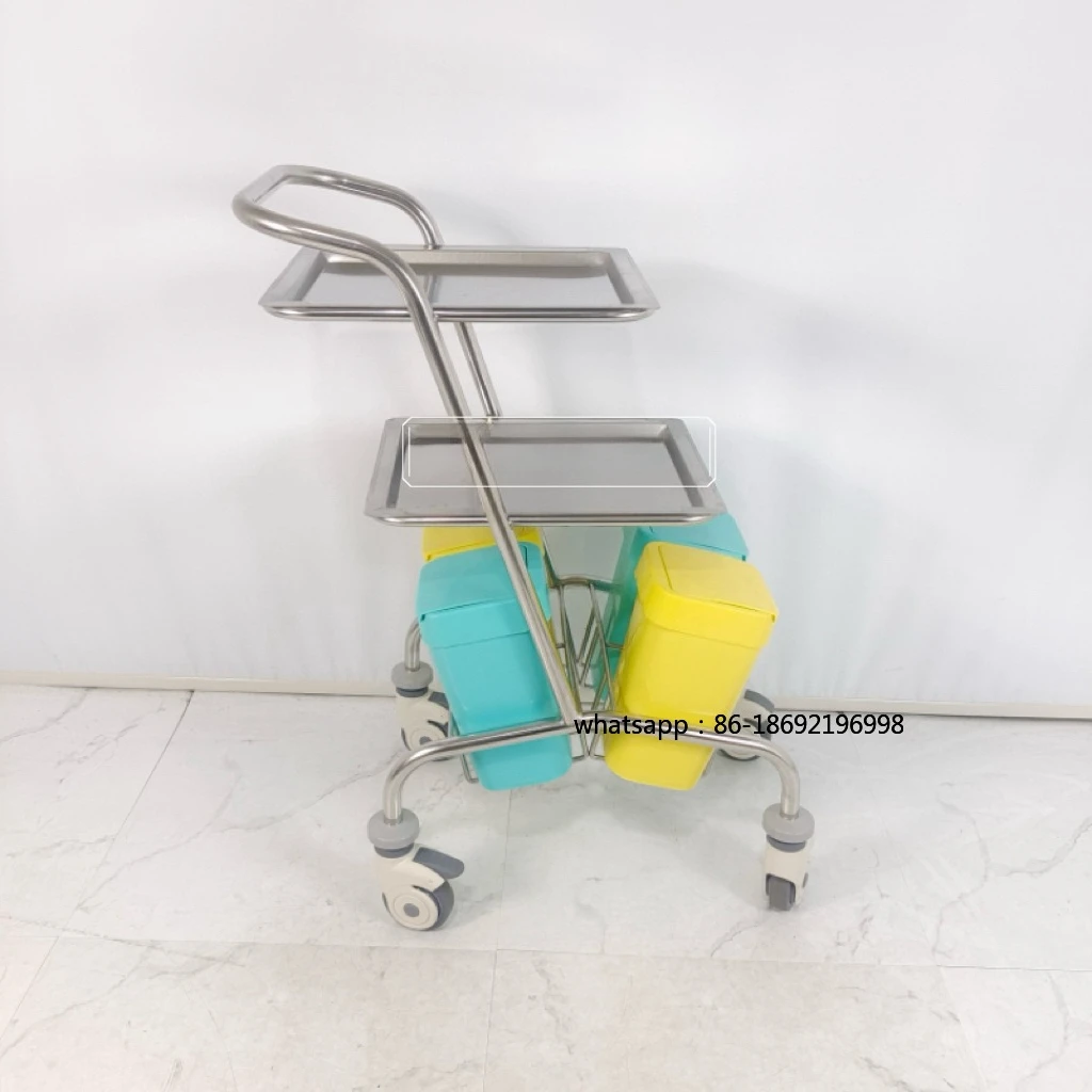 

Хирургический лоток из нержавеющей стали 304, одинарный, двойной, четыре стержня, тележка для хранения инструментов, подъемник