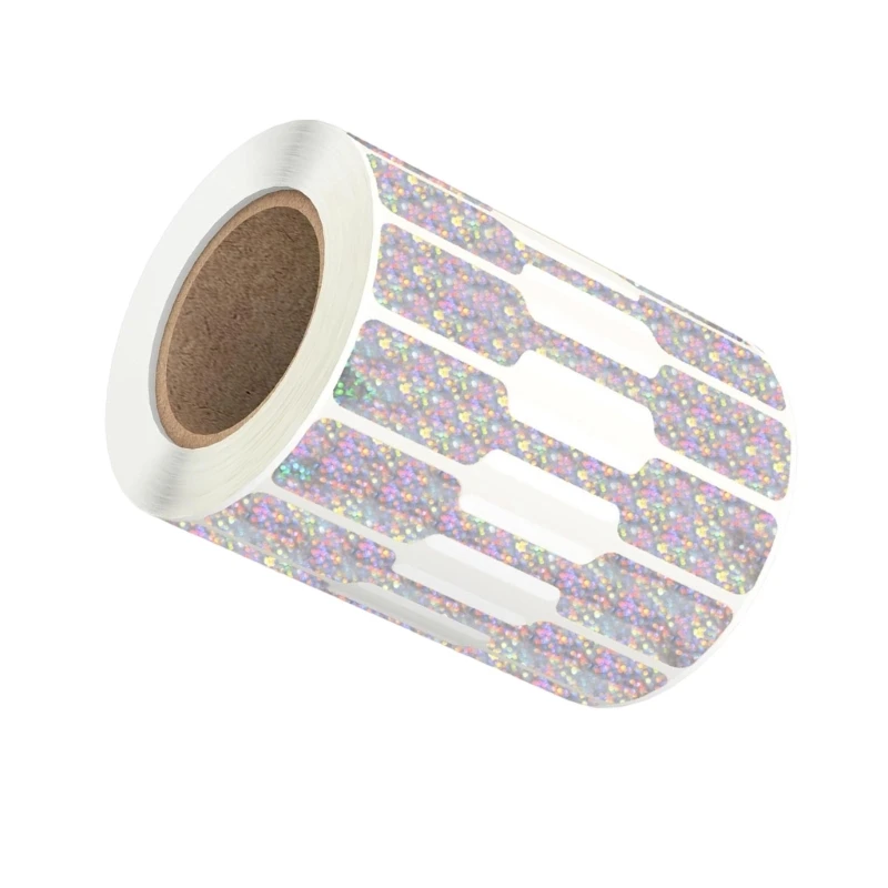  Pack of 500 Jewelry Sticker Labels Kraft Paper Earrings Indentification Stickers Tear Resistant Barbell Shaped Label