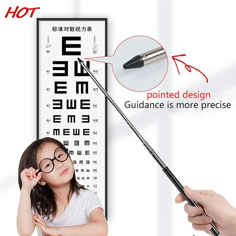 Pointer Stick Classroom Presentation Retractable Extendable For Presenter Handheld Telescopic Teaching Tool Vision Test Stick