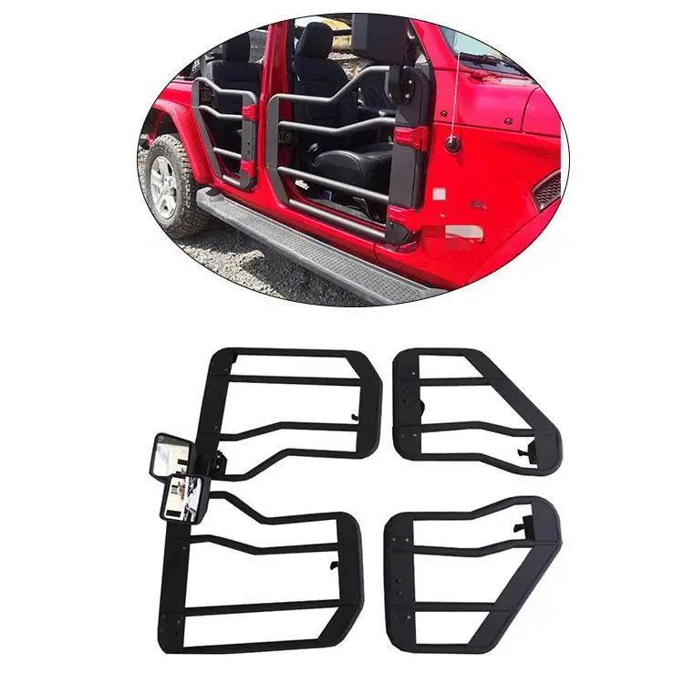 

Hot Sales Half Door Steel Tube Doors with Mirrors for jeep Gladiator JT Automotive Auto Body System Off-road Body Kit