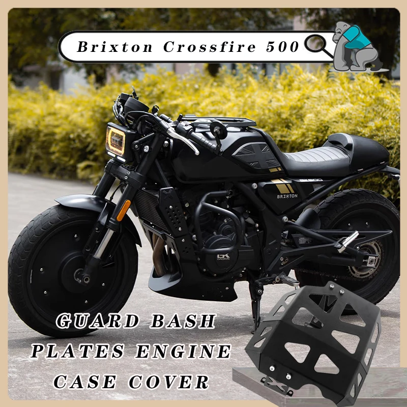 Customized for Brixton Crossfire 500 Aluminum Sump Guard Bash Plates Engine Case Cover Outback Under Body Protection