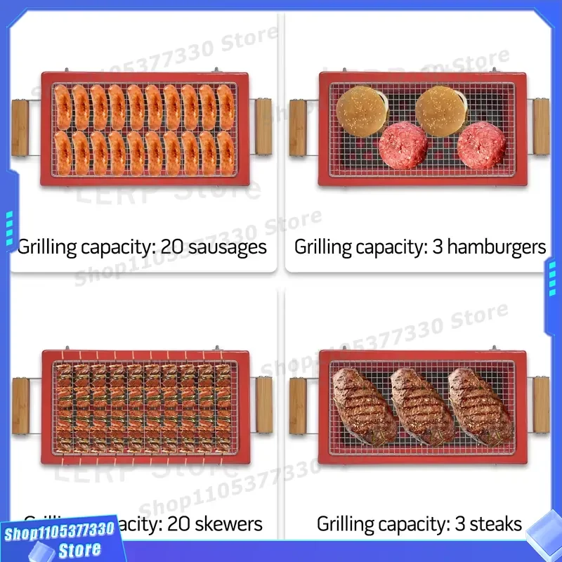 Japanese Style Portable Ceramic Mini Grill Small Charcoal Brazier for Outdoor BBQ Compact Design Easy to Carry Smokeless