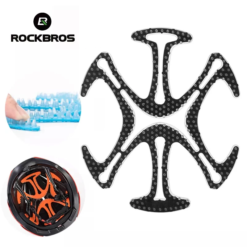 ROCKBROS Cycling Helmet Liner Pad Anti-deformation Silicone Helmet Pad Breathable Cycling Motorcycle Helmet Ventilation Liner