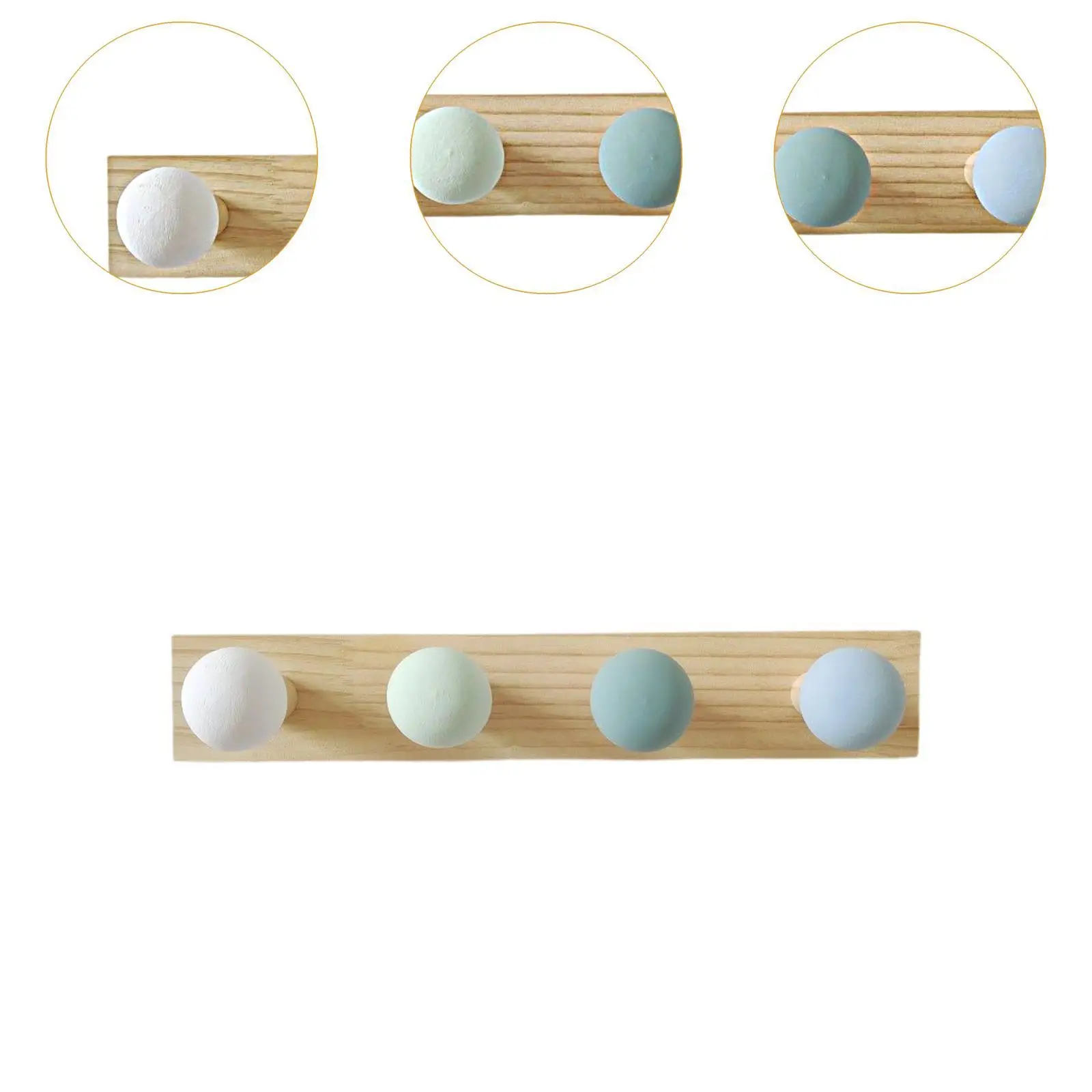 Wooden Coat Hooks Hat Rack Wooden Coat Rack for Wardrobe Mudroom Living Room