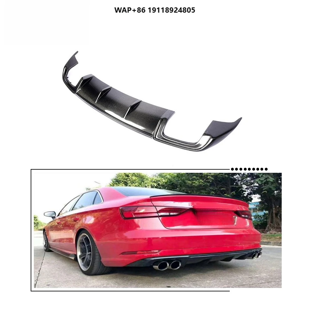 

Carbon Fiber Rear Bumper Diffuser for A3 Sedan Bumper 2017