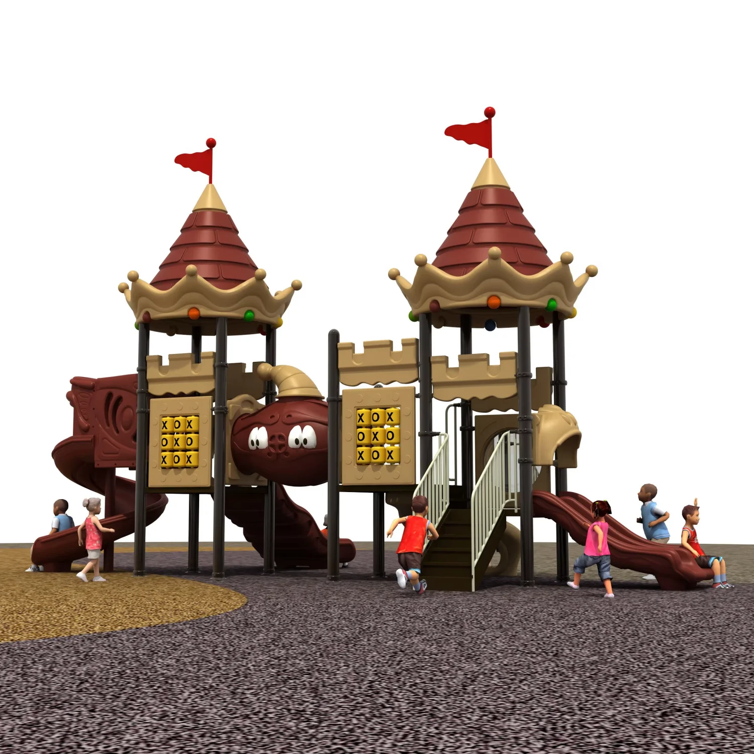 Tube Slide Plastic Toddler Garden Commercial Equipment Outdoor Playground Equipment for Children