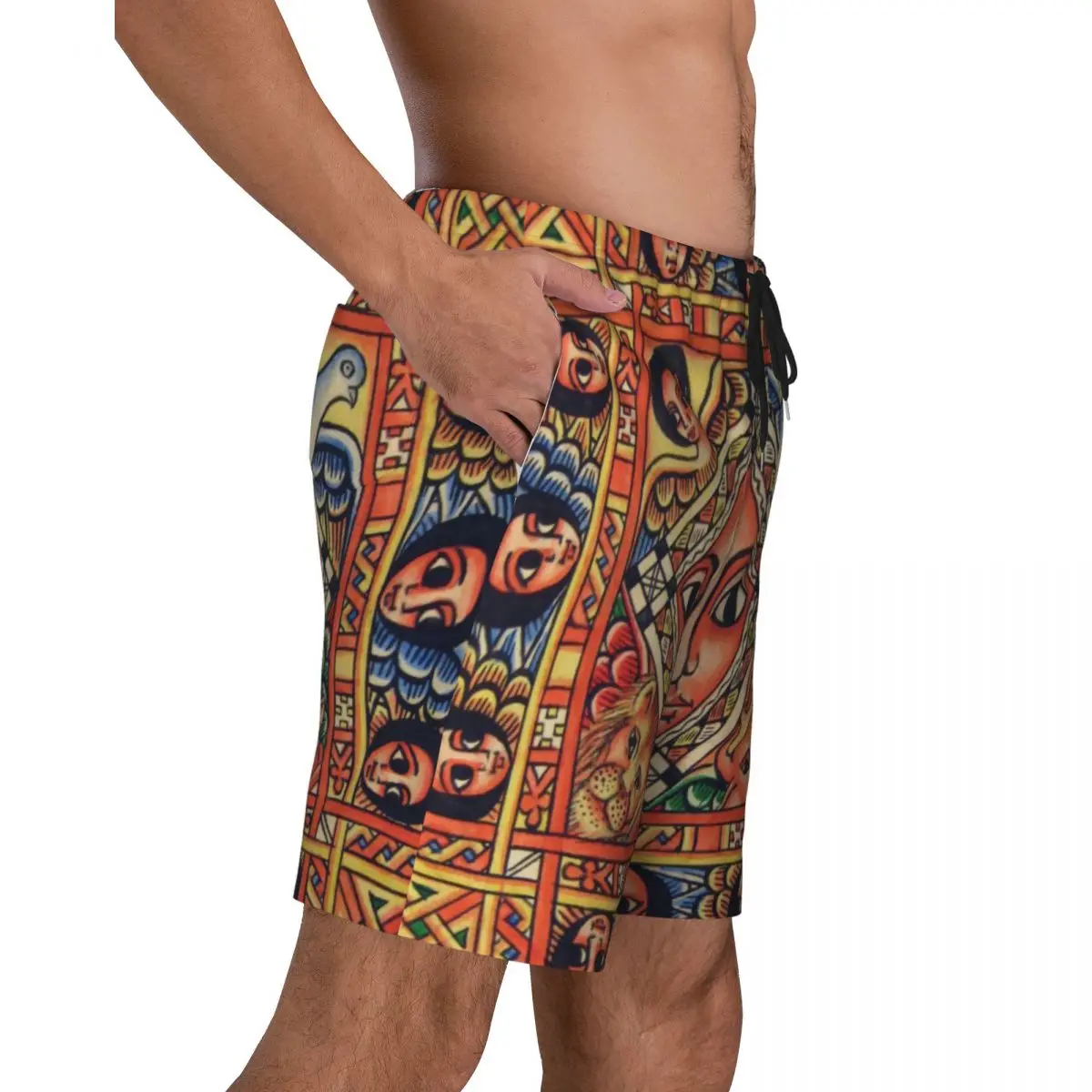 Äthiopische alte Kunstdruck Herren Badehose schnell trocknen Beach wear Beach Board Shorts Boards horts