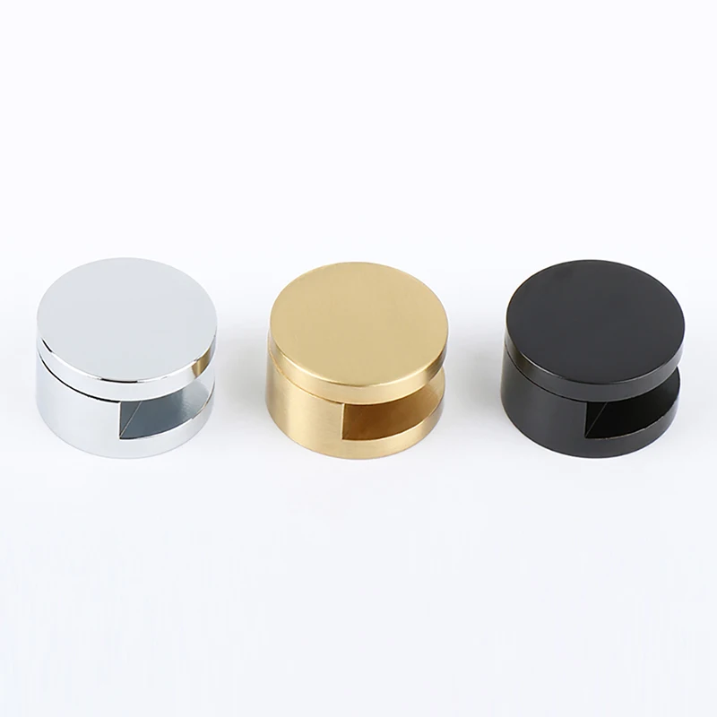 

4PCS Mirror Clips Glass Clamps Holder Zinc Alloy Wall Mounting Hardware Accessories Round Mirror Glass Clamp Furniture Fittings