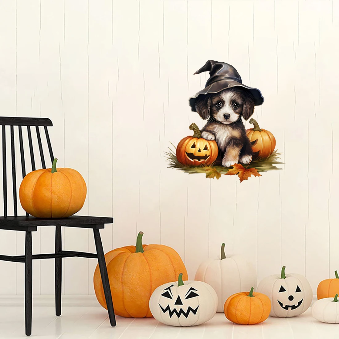 Three Ratels CC92 Funny Halloween Evil Pumpkin Decoration Stickers Self Adhesive