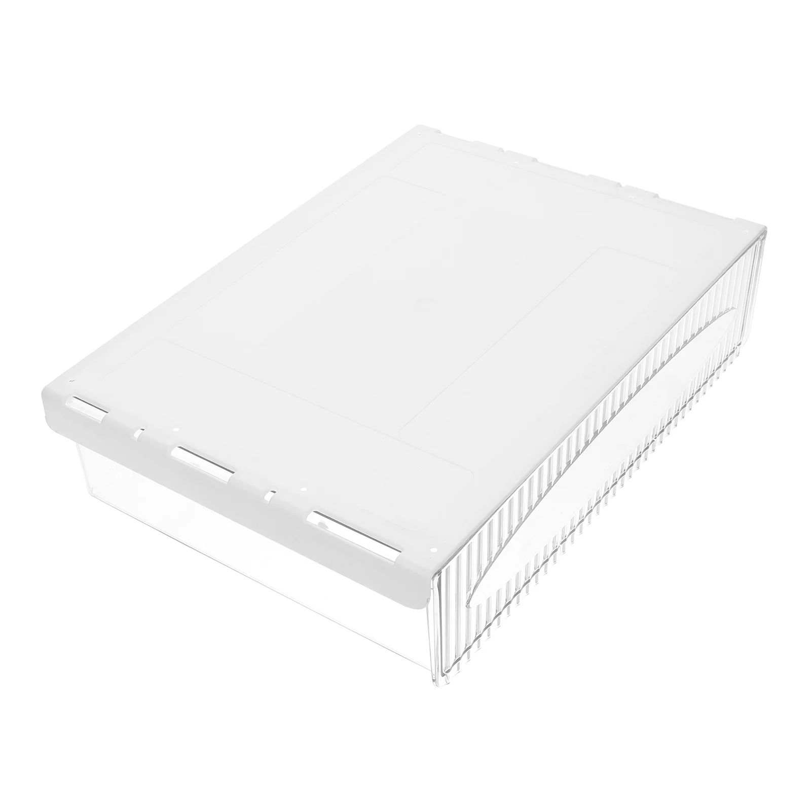 Under Desk Drawer Hidden Storage ganizer Rack Pull Out Desktop Stationery Holder Plastic Large Capacity Office Supplies