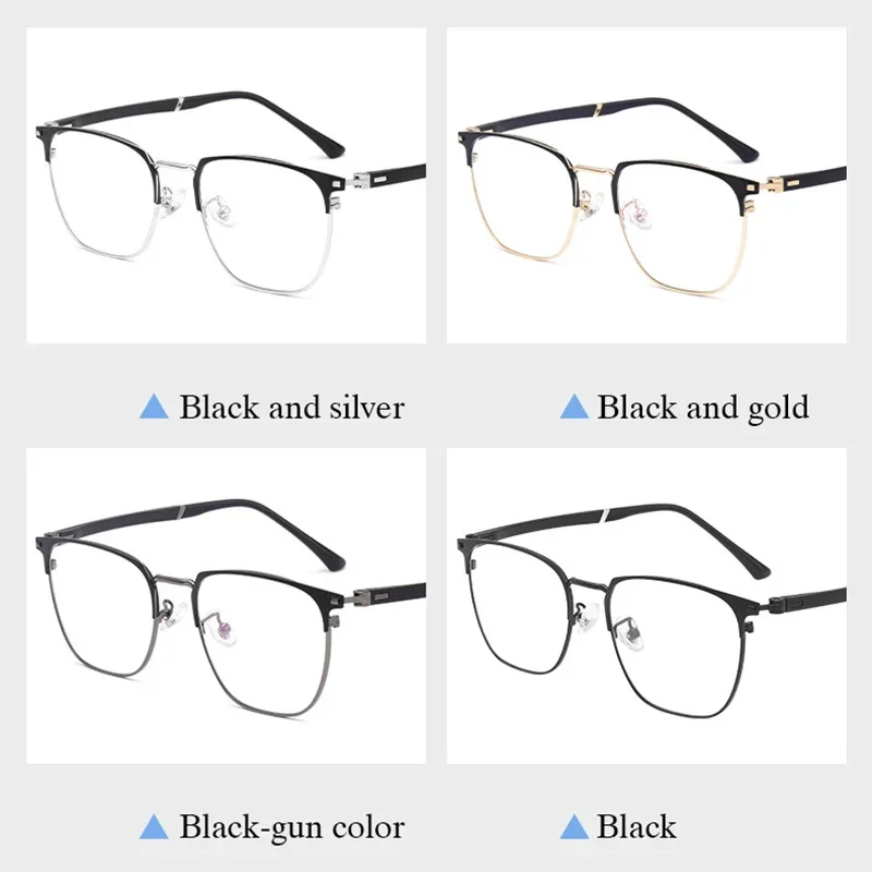 Super Light-weighted Alloy TR-90 Full Rim Male Eyeglasses High Quality Plastic Optical Glasses for Men