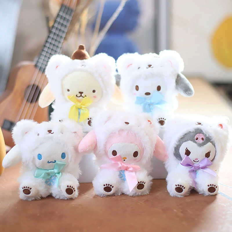 

Kawaii Sanrio аниме куклы Мелодия куклы брелок мультфильм понравило коричная сумка Подвеска Брелок Детские плюшевые игрушки подарок