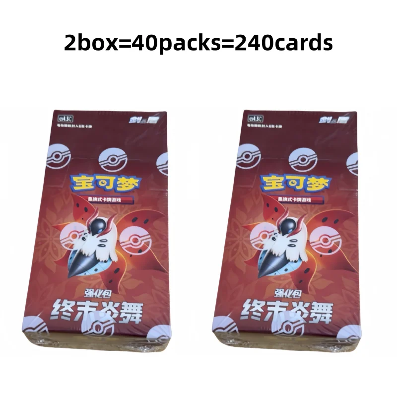 Nieuwe Originele Pokemen Vereenvoudigd Chinese PTCG Enhanced Pack 6.5 Final Flame Dance Hele Doos Trading Cards Game Battle Collection
