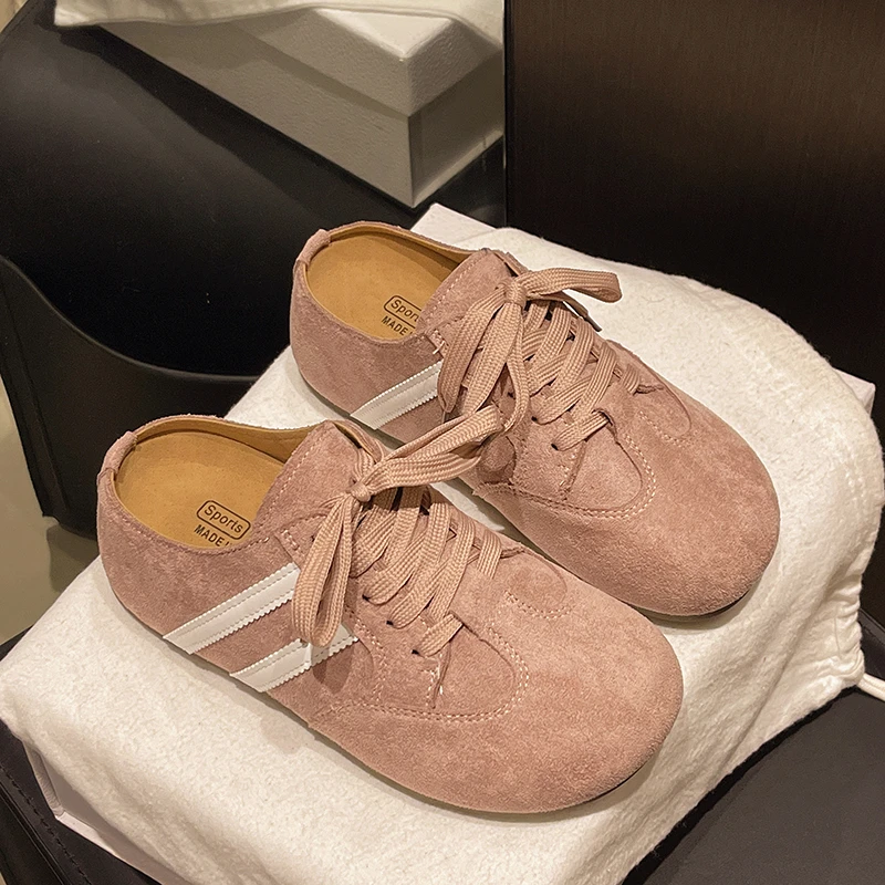 الصيف النساء البغال أحذية الشقق منصة النعال صناديل للنساء مصمم 2025 الاتجاه الوجه يتخبط أحذية رياضية كاجوال لينة Zapatos Muje #6