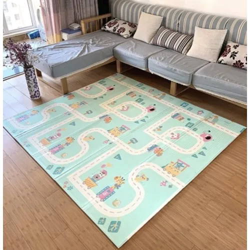 Foldable Foam Play Mat 180x200x1 .5 cm Bright and fun patterns child the imagination