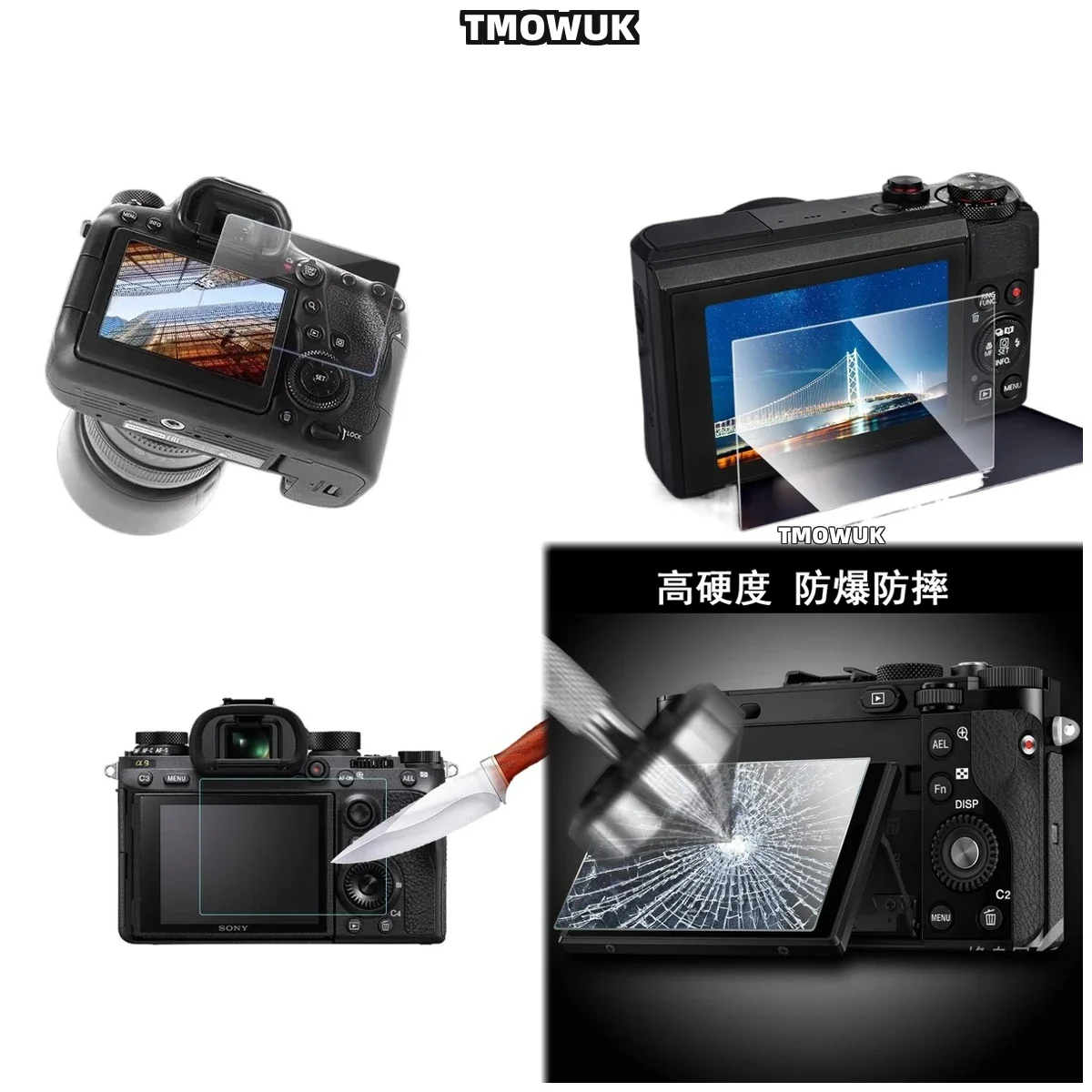 For Canon G7X G9X G5X G7XII G9XII G5XII 9H Tempered Glass Screen Protector Anti-Scratch Transparent Film