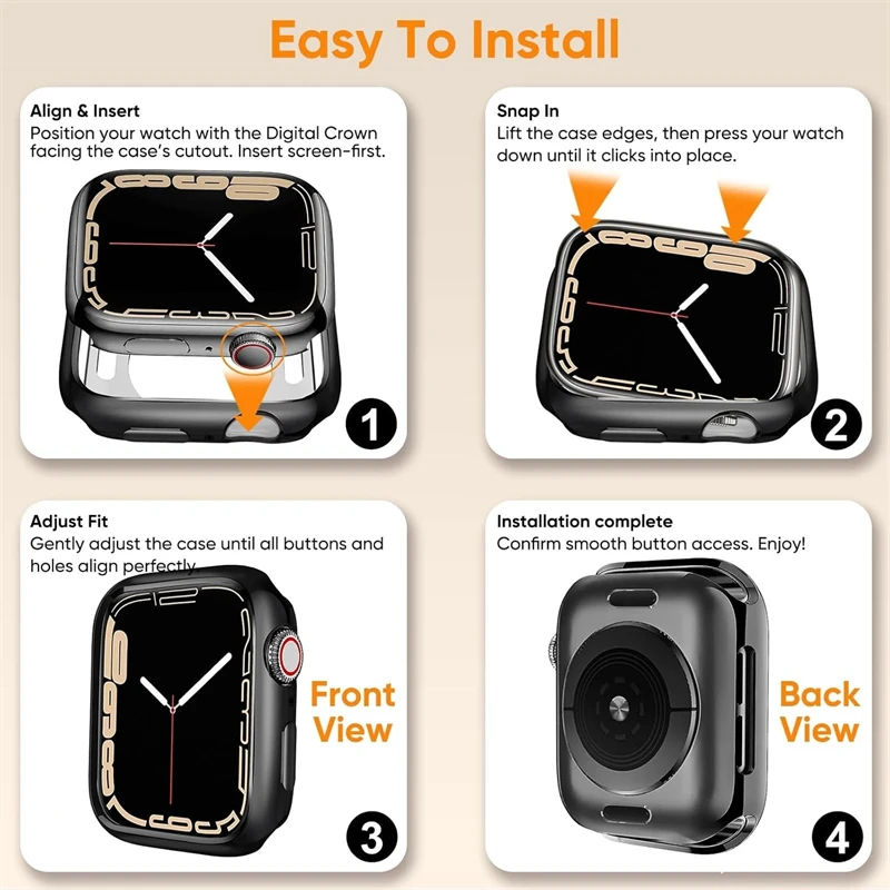 Funda de silicona suave para Apple Watch 44mm 46mm 45mm 40mm 41 49mm 38 42mm funda protectora iWatch Series Ultra 10 9 8 7 SE 6
