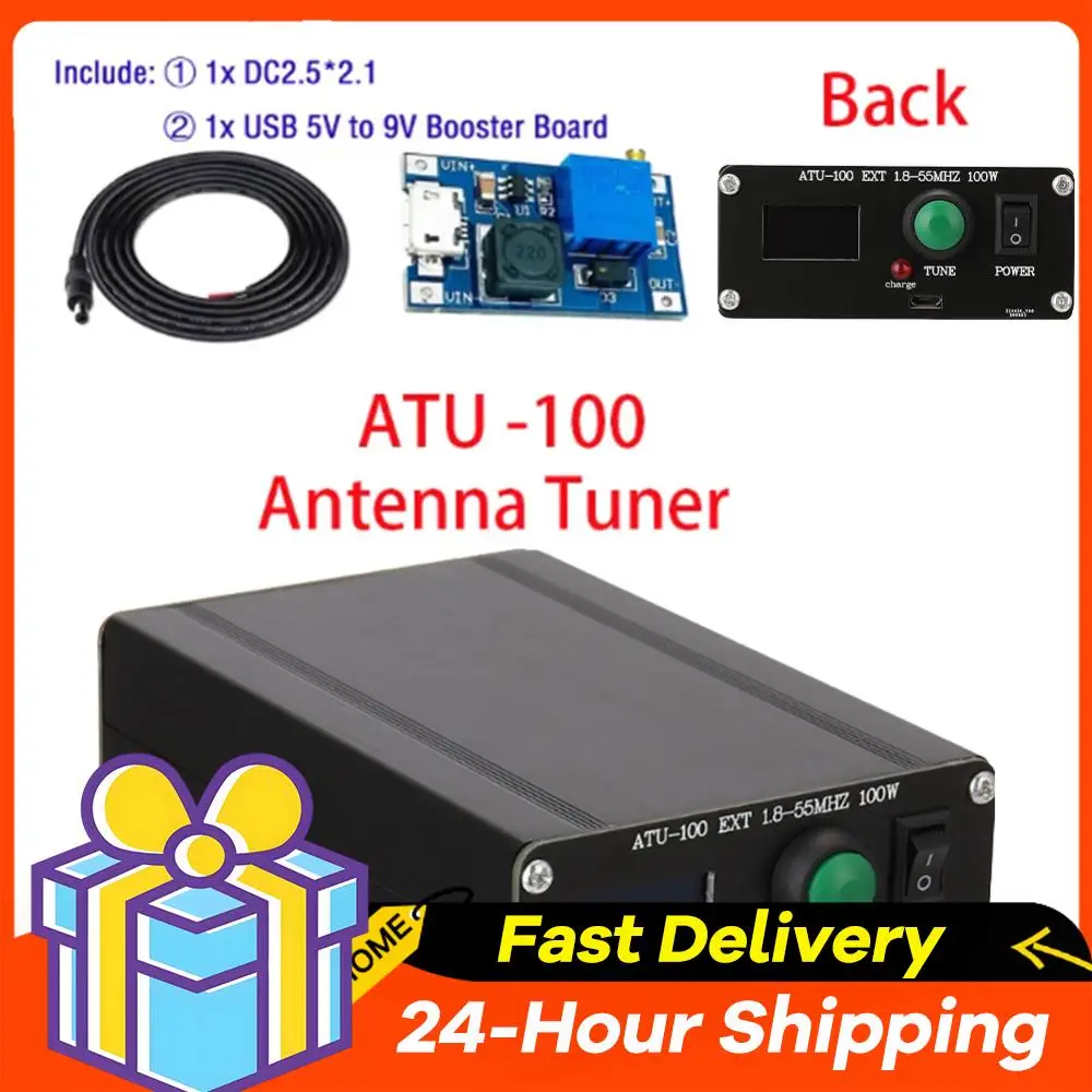 mini-tuner-d'antenne-automatique-18-50-mhz-avec-ecran-oled-de-091-pouce-par-n7ddc-firmware-7x7-32-programme-boitier-assemble