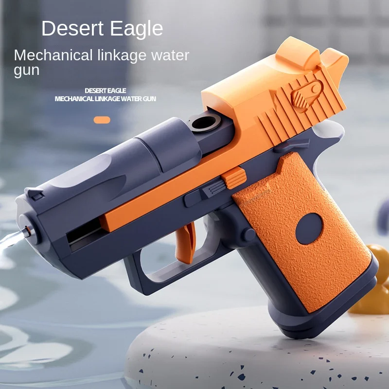 MINI Desert Eagle pistolet na wodę sterowanie ręczne mały pistolet na zewnątrz zabawki plażowe mechaniczny pistolet na wodę dla dzieci