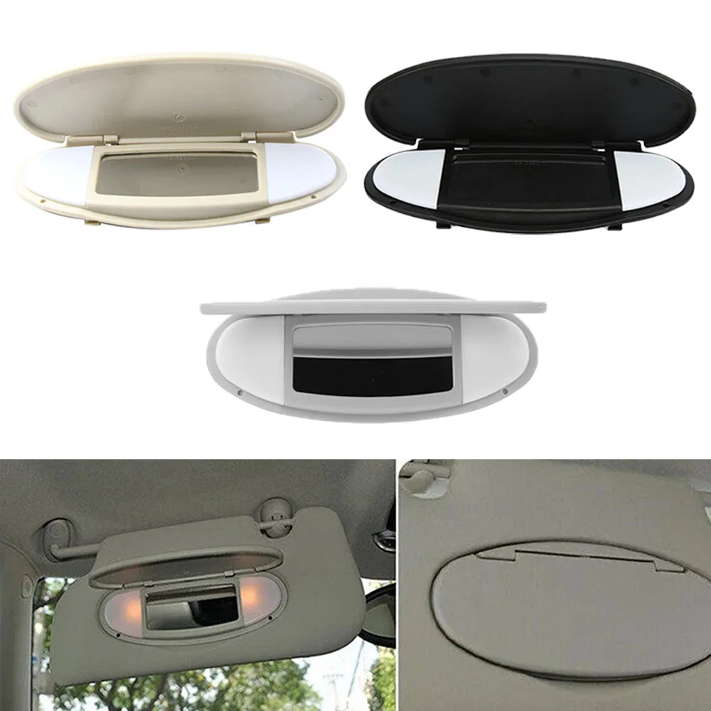 Car Front Sun Shade Visor Makeup Cosmetic Sunshade Mirror Cover For Mini Cooper R55 R56 R57 R58 R59 R60 R61 2007 2008 2009-2014