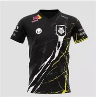 G2 Team Uniform CSGO 2024 Finals Major Clothes Kennys Custom Short Sleeve Round Neck T-shirt