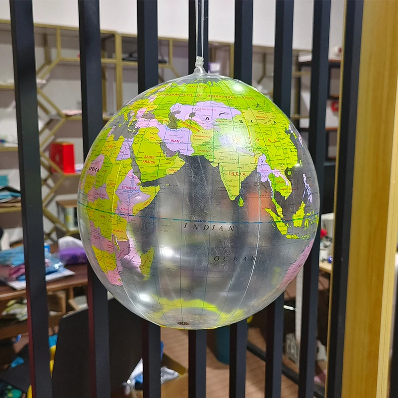 Ballon de plage gonflable en PVC, 30cm, version anglaise, motif terre, été, jouet d'extérieur, cadeau