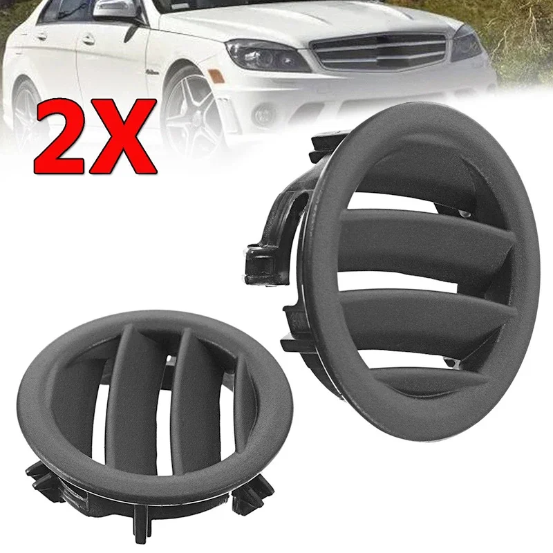 2pcs Car Air Conditioner Vents Black Left Right Air Conditioning Vents For Mercedes Benzs W204 C-CLASS 2008-2015