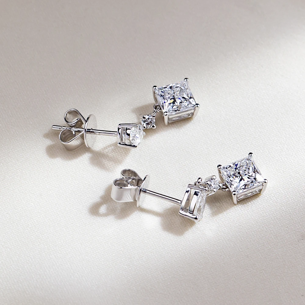 Women's 1CT Princess‑Cut Lab‑G - Diamond Stud Earrings recension och pris