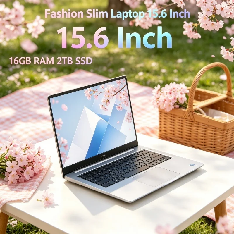 

Intel N3700 15.6 Inch 1080P FHD Ultra Slim Notebook 2026 New Model Win11 Pro 16GB RAM 2TB SSD Multi-purpose Laptop