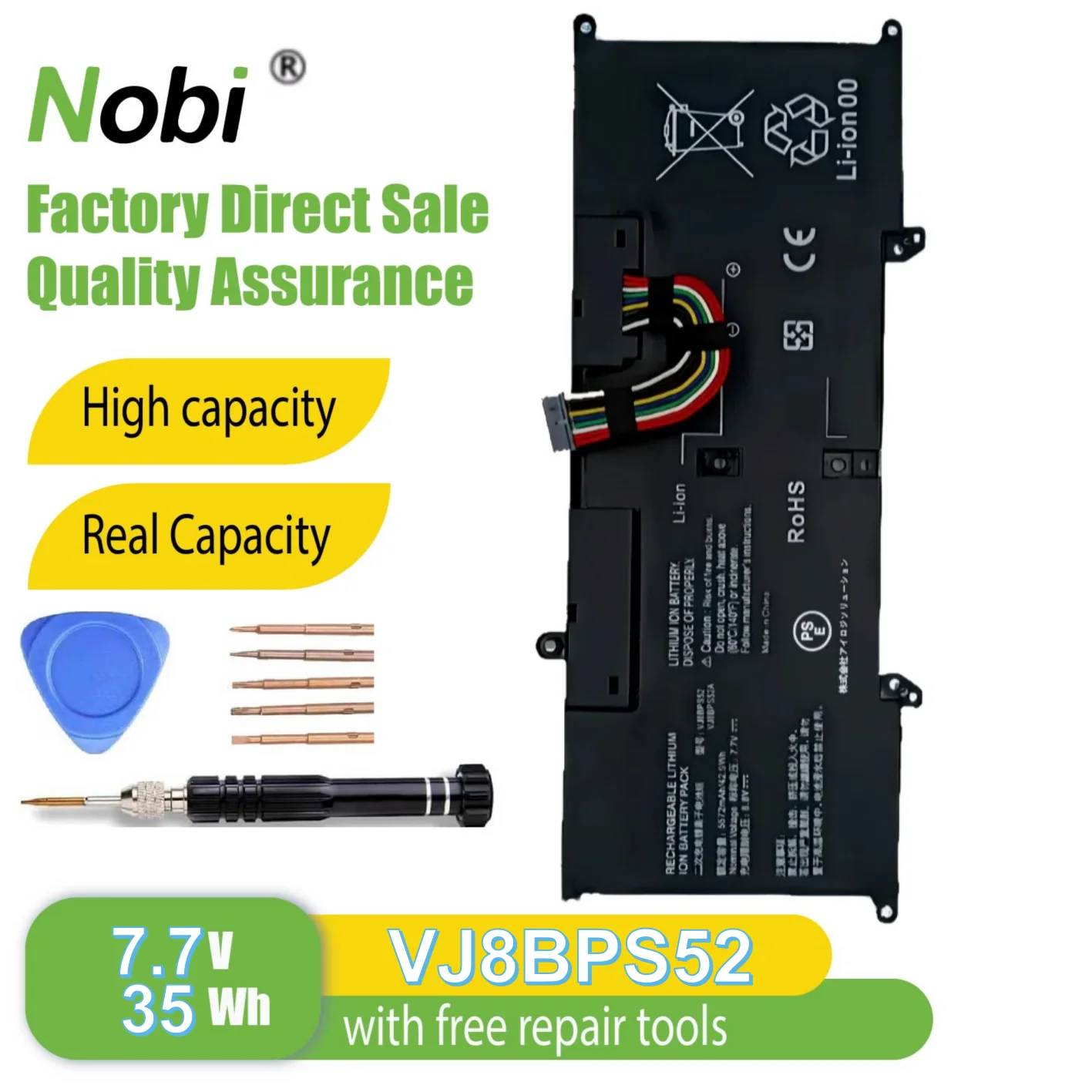 

Nobi BPS52 VJ8BPS52 battery for VAIO S11 S13 SX14 VJS112 VJPG11C11N VJS132C0511B VJS1112C0411T VJS132C0811S VJS112C VJS132C11T