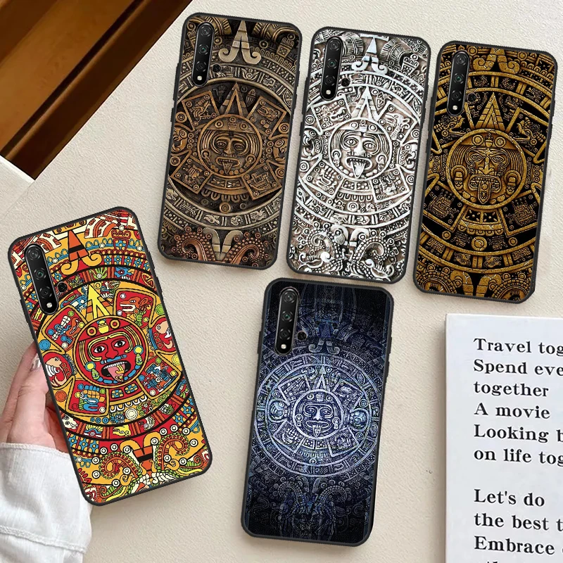 Mayan Calendar Fundas For Huawei Nova 5T 10 9 SE 11i 8i 3i Y90 Y91 Y70 Y60 Y61 P40 Lite P60 P30 Pro Case