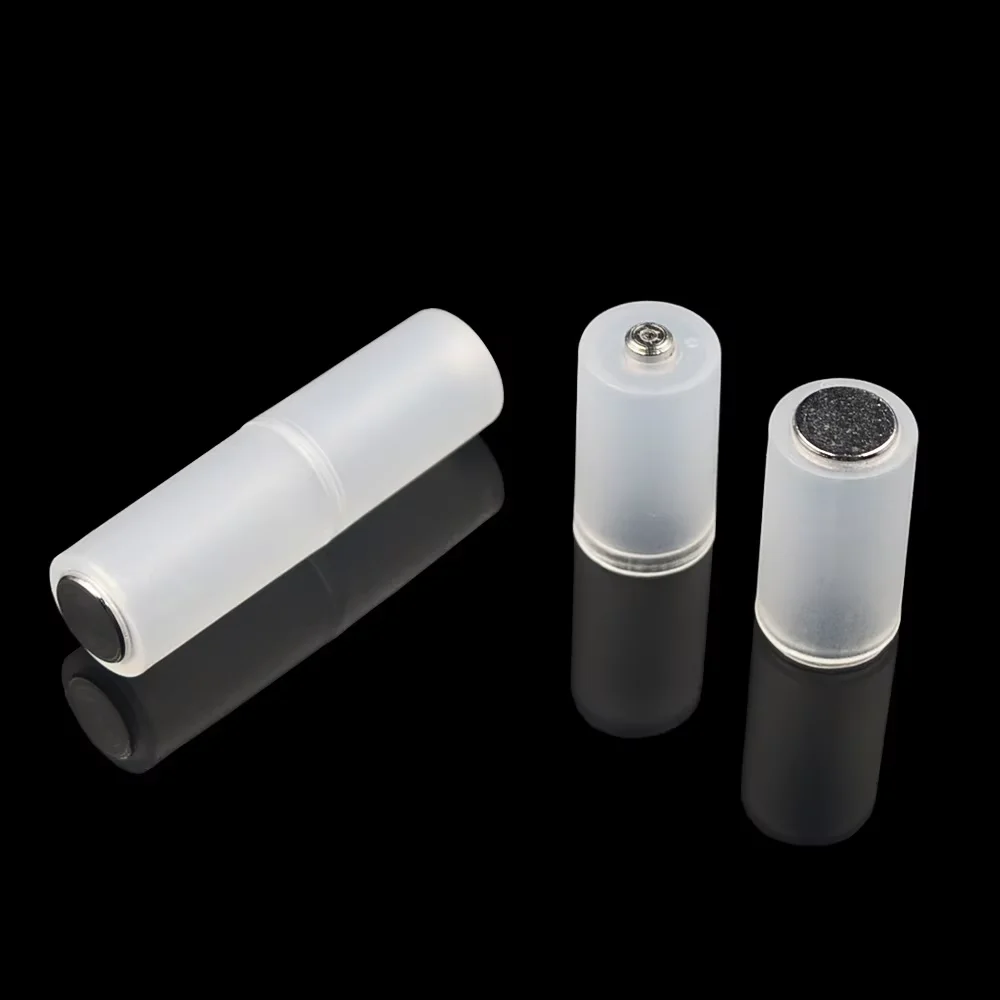 4/8PCS AAA to AA Size Cell Battery Converter Adaptor Holder Case Switcher Portable Translucent Battery Conversion Cartridge