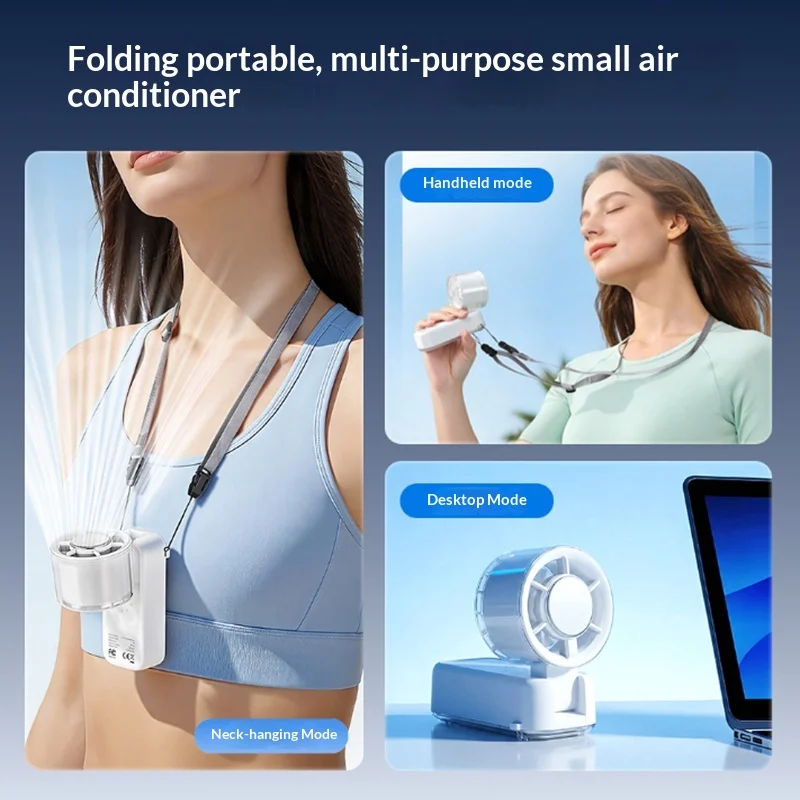 

Портативный ручной мини-вентилятор, высокоскоростной вентилятор с полупроводниковым охлаждением и цифровым дисплеем для использования на открытом воздухе, в путешествиях и в офисе