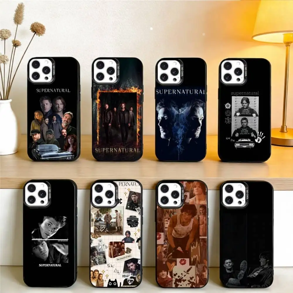 

S-Supernatural SPN Dean And Sam Phone Case For iPhone17, 16,15,14,13,12 Pro Max Black Candy Matte Shockproof Cover