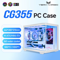 Yeah Magic BIFROST MATX PC Case Desktop Computer Case Sea View Room Chassis PC Case ARGB Light Strip Support 360 Water-cooled