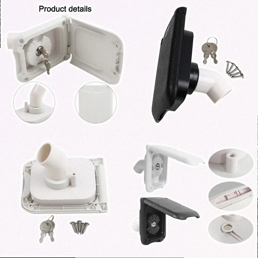 Gravity Inlet Fresh Water Fill Hatch for RVs with Secure Locking Filter and Cover to Maintain Water System Cleanliness