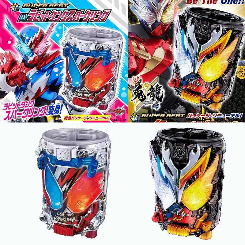 

Оригинальный набор Bandai Kamen Rider Build DX RabbitTank Sparkling Can Full Cross-Z Build Can Set Bottle — аксессуар для ремня водителя, игрушка