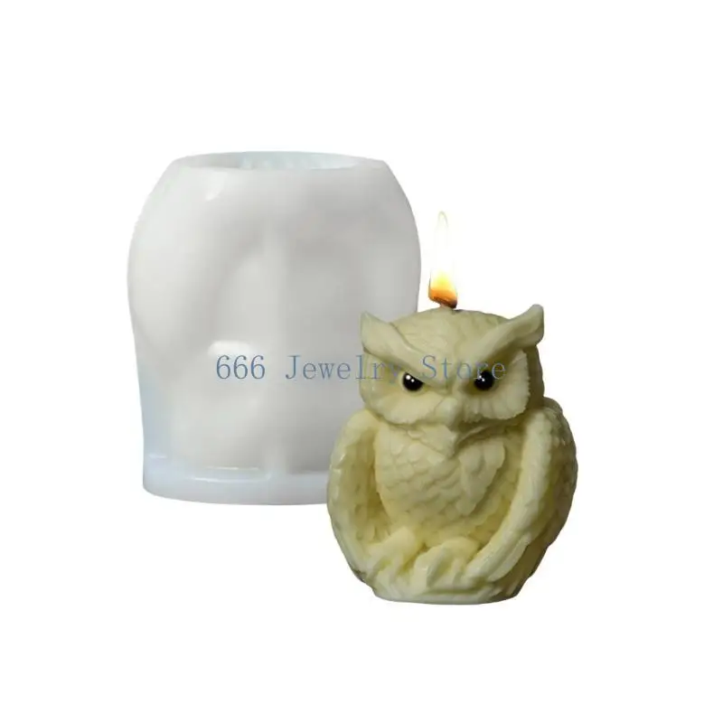 

F2TD форма для орнамента в виде совы, простая в использовании силиконовая форма для свечей, форма для украшения животных для для