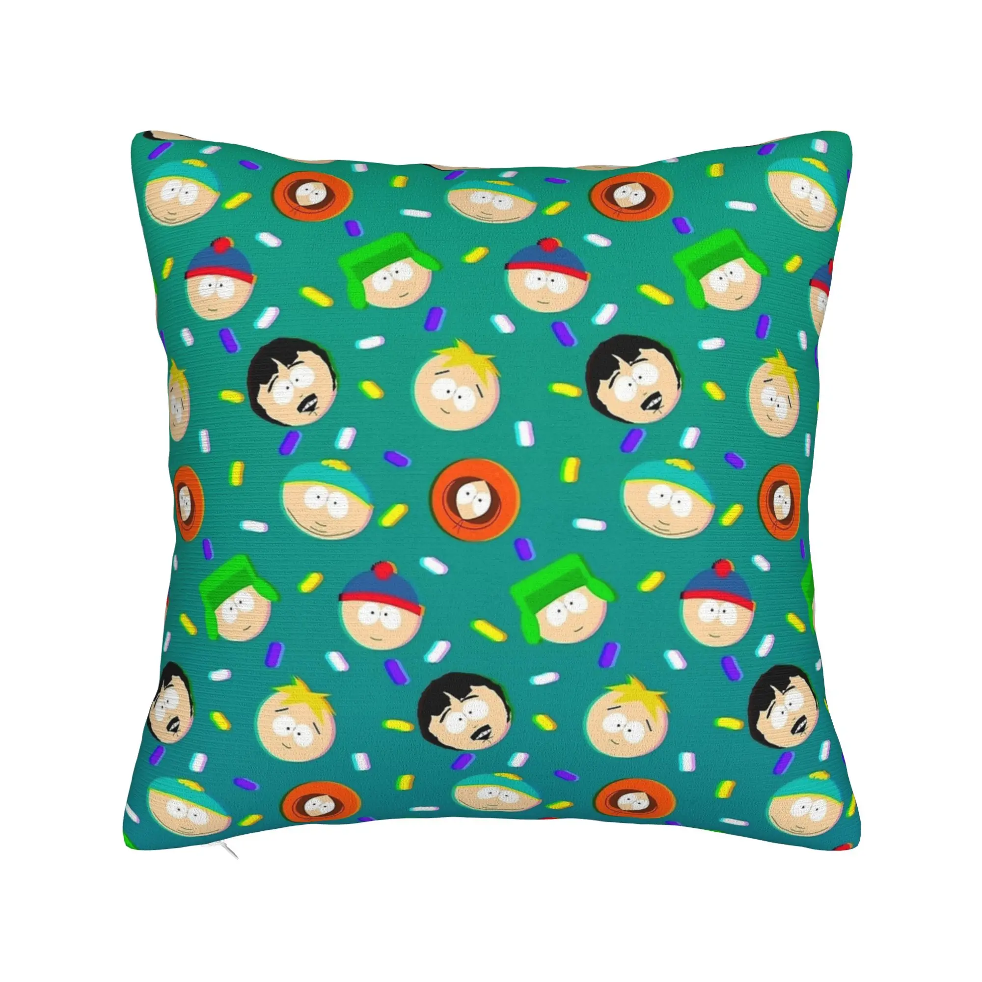 Souths Parks Cartoon Pillowcase Printed Cushion Cover Gift  Pillow Case Cover Home Square