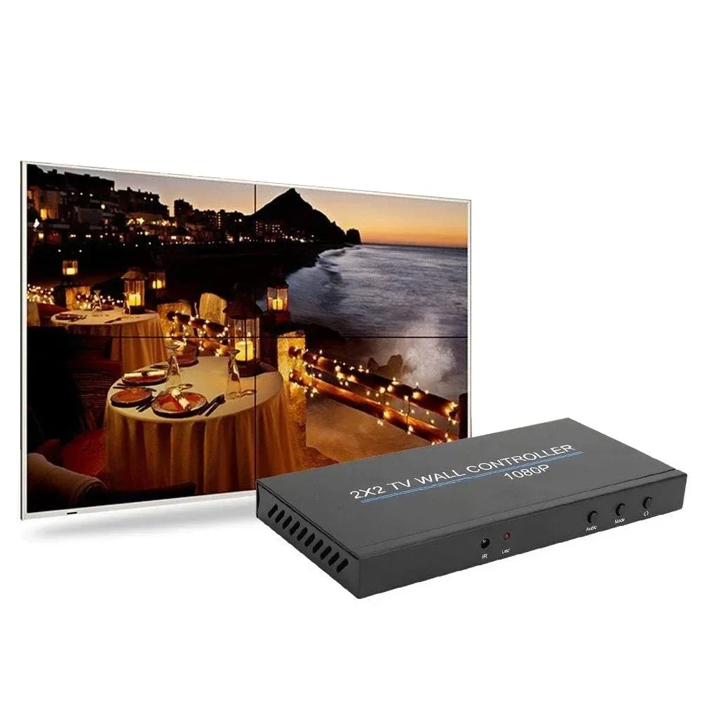 4K  Video Wall Controller 4*4 16 Ways TV Processor Large Screen Video Splicer Box 2*2 Multi Video Screen Processor Splicer