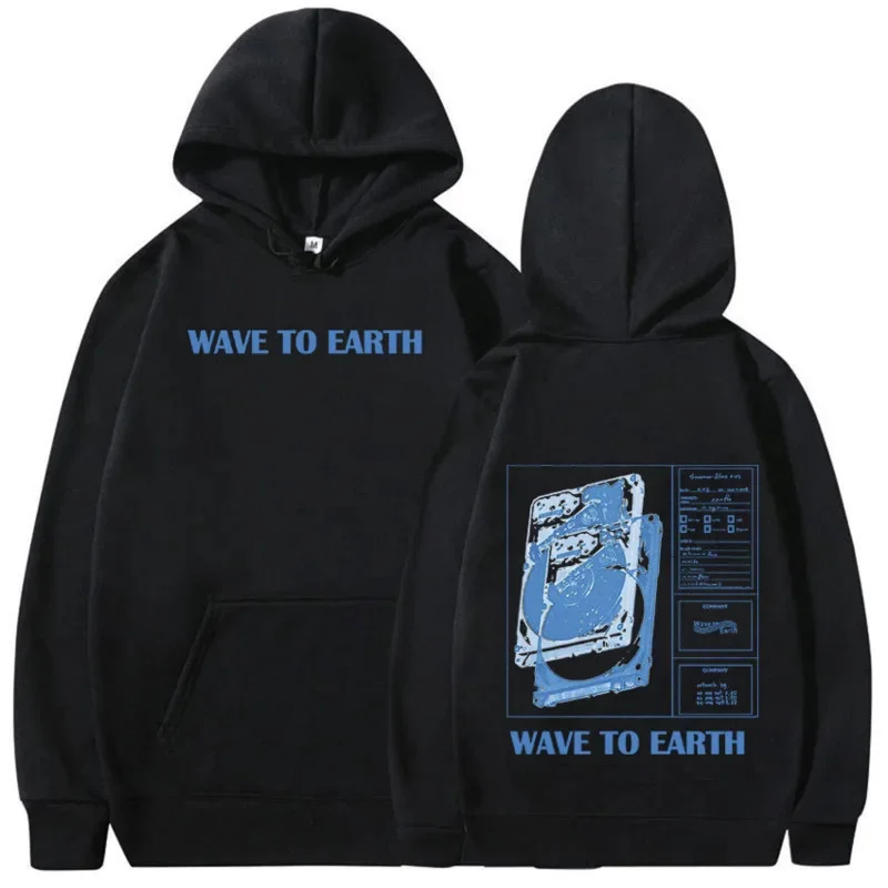 

Waveing To Earth Band Print Hoodie 2024 Tour Album Hoodie Men Autumn Winter Korea Letter Loose O-neck Pullover Long Sleeved Top