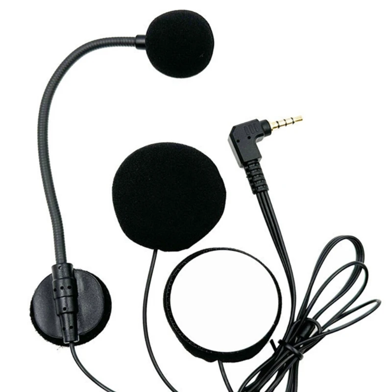 2023 capacetes alto-falante fone ouvido microfone 3.5mm cabeça reta para capacetes motocicleta